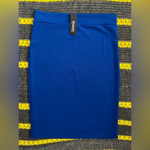 NWT Blue women’s Pencil Skirt size XL - Picture 2 of 2